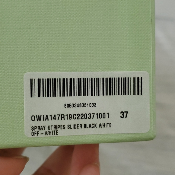 SOLD Bnib Virgil Abloh Off-White Pool Slides Sz 37 - Picture 5 of 6